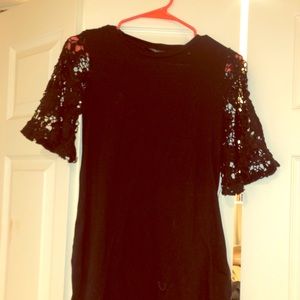 Shein Small Lace shoulder dress